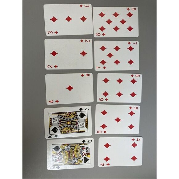 Tab Products Co. Laser Optics Red & Gold Playing Card Deck - Picture 12 of 16